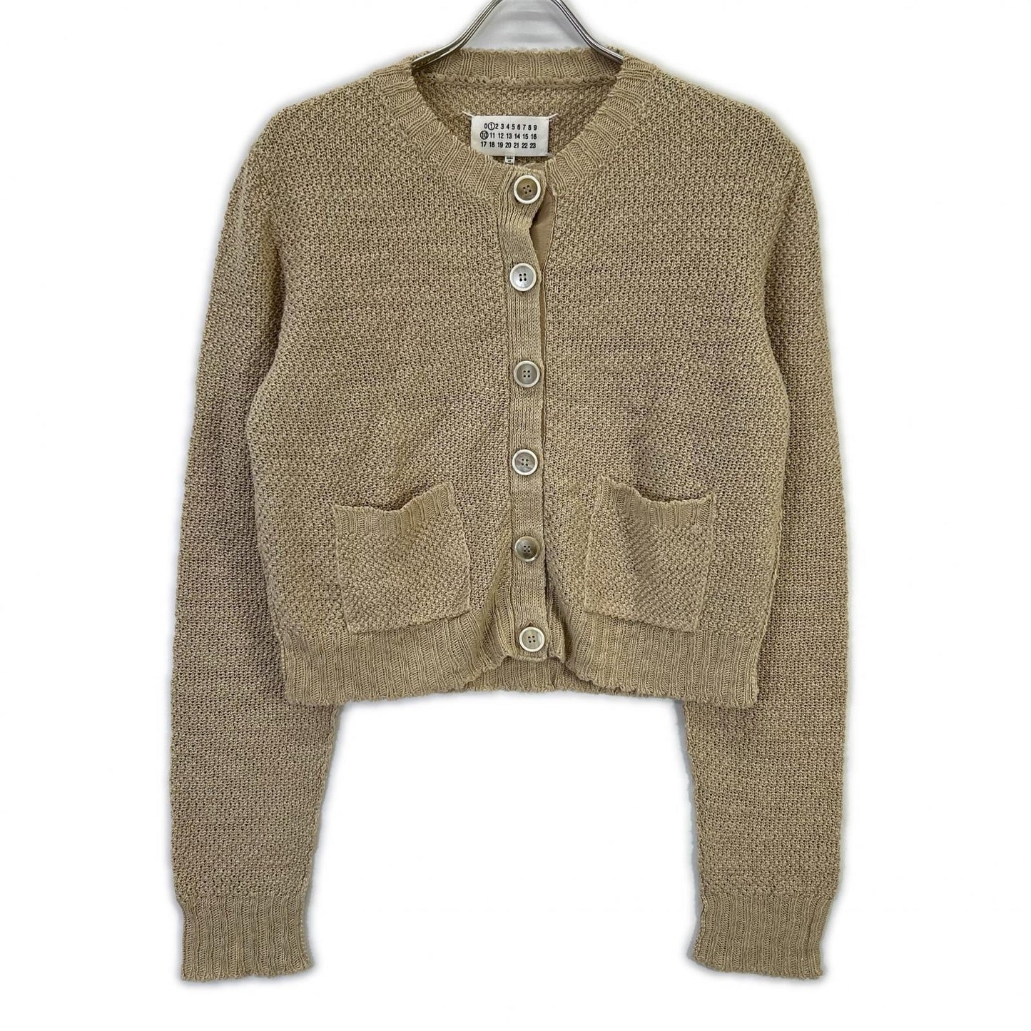 Maison Margiela 马吉拉 23SS S51HP0004 米色 Banana 针织长袖开衫 上衣