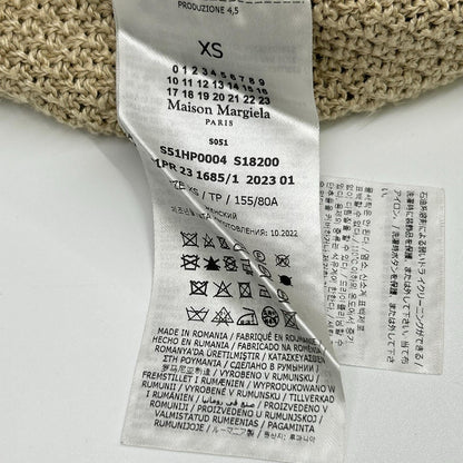 Maison margiela メゾンマルジェラ 23SS S51HP0004 ベージュ Banana Knitted Long-Sleeve Cardigan トップス