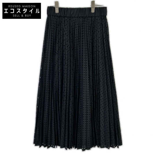 ADORE アドーア 531-4120308 24年製 ブラック ドットプリーツスカート スカート