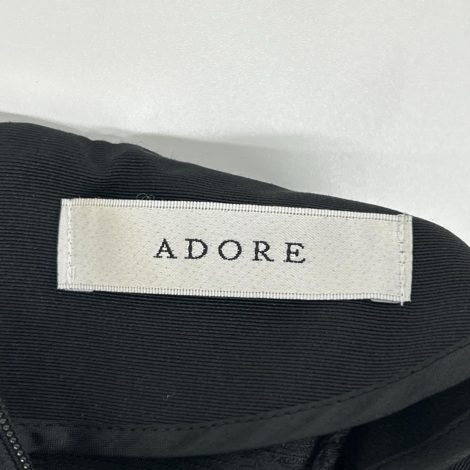 ADORE 阿多蕾 531-2240122 黑色花卉刺绣打褶衬衫 上衣