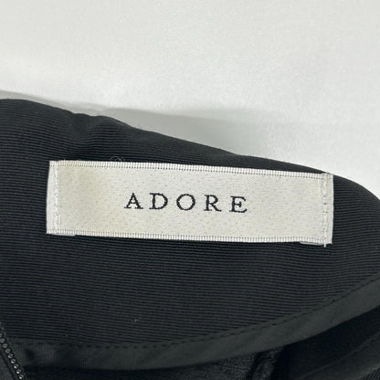 ADORE 阿多蕾 531-2240122 黑色花卉刺绣打褶衬衫 上衣