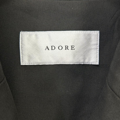 ADORE 阿多丽 531-2150110 黑色涤纶中号斜纹马甲夹克