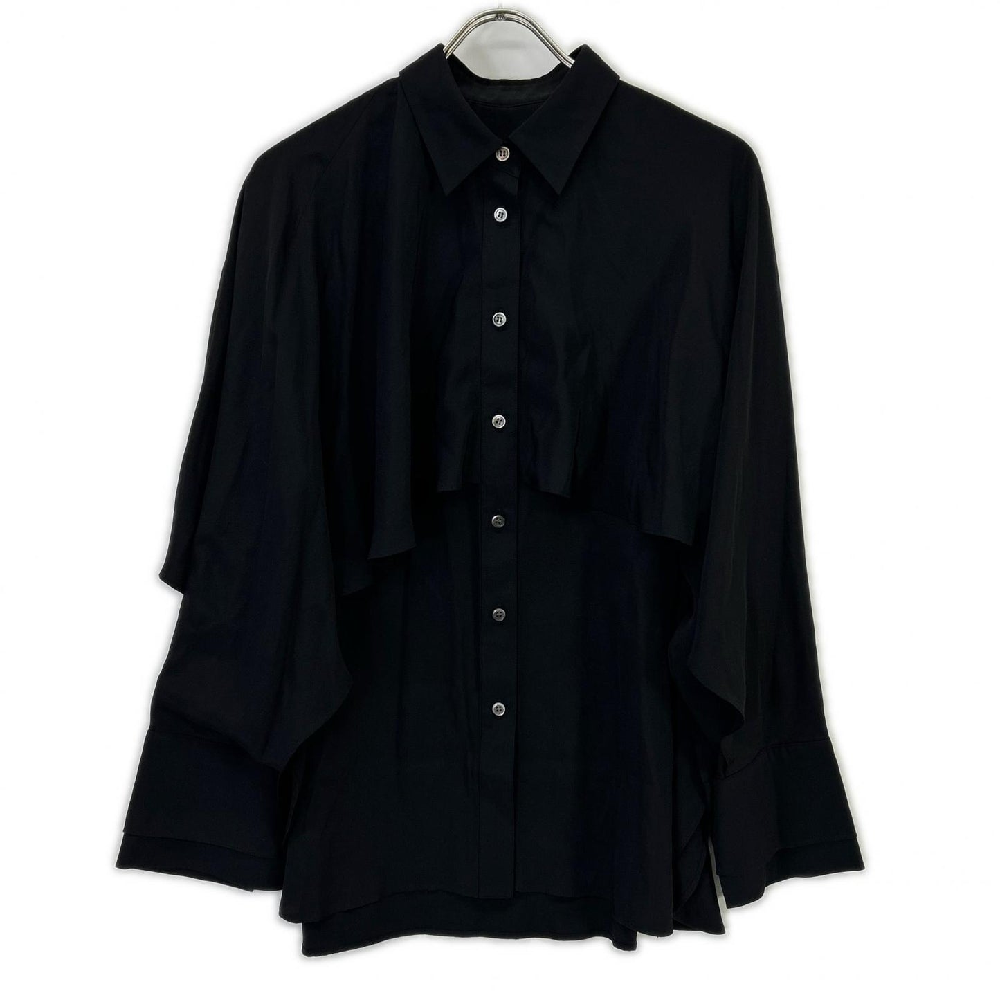 ADORE 531-1110326 Black 100% Silk Pure Light Silk Blouse Top