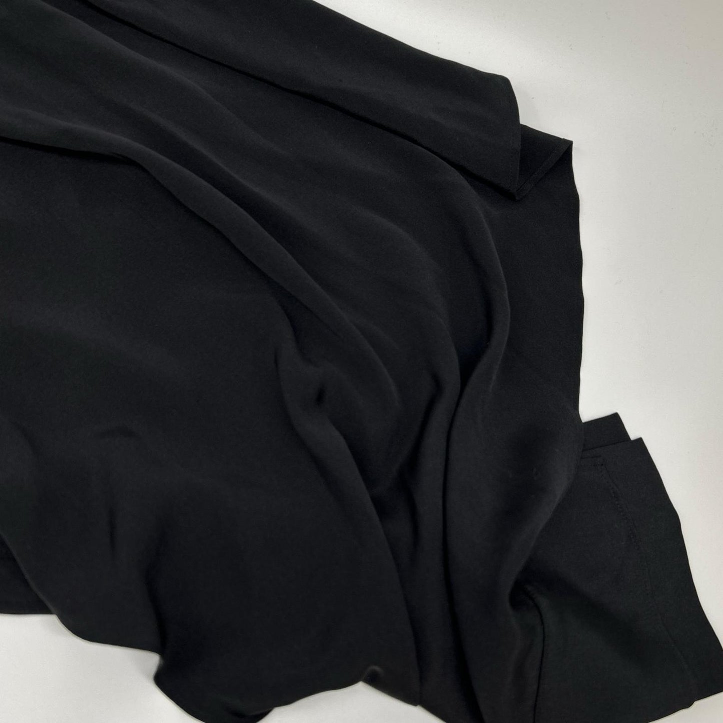 ADORE 531-1110326 Black 100% Silk Pure Light Silk Blouse Top