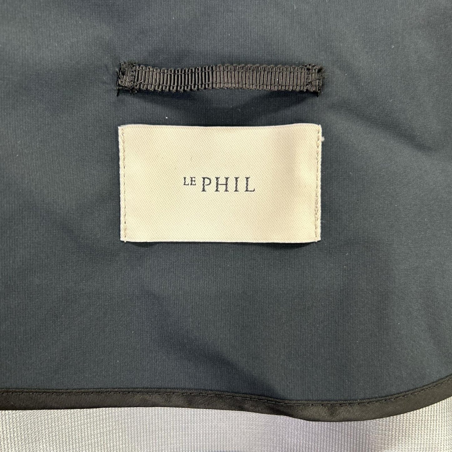 LE PHIL 534-6150108 2025 Black Bonded Stand Collar Jacket