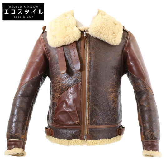 Authentic Reproduction B-3 ROUGH WEAR Roughwear Horsehide Sheepskin Mouton Flight Jacket 36 Men's