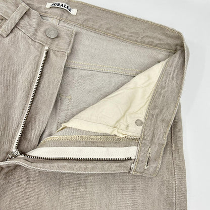 AURALEE オーラリー 26SS A26SP02BD 灰色 FADED HARD TWIST BROWN DENIM WIDE PANTS 裤装