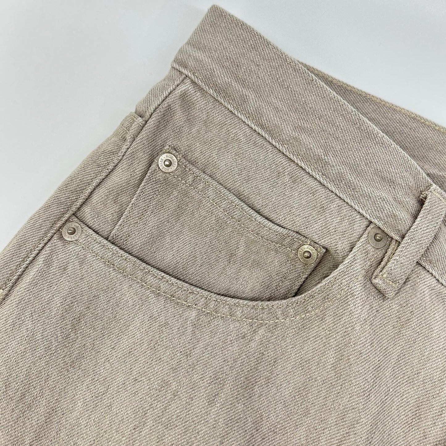 AURALEE オーラリー 26SS A26SP02BD グレー FADED HARD TWIST BROWN DENIM WIDE PANTS ボトムス