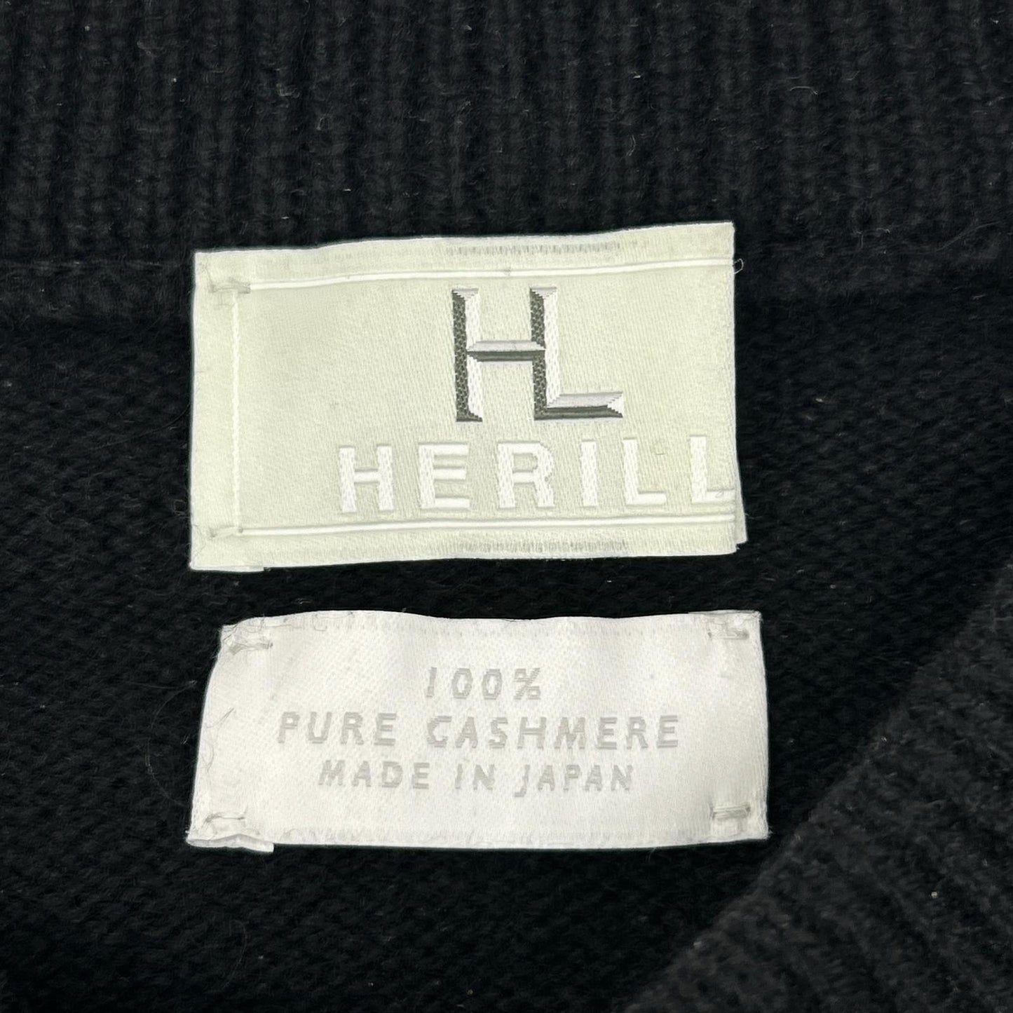 HERILL ヘリル 25AW 25-080-HL-8090-30 ブラック Golden Cash Twist Pullover トップス
