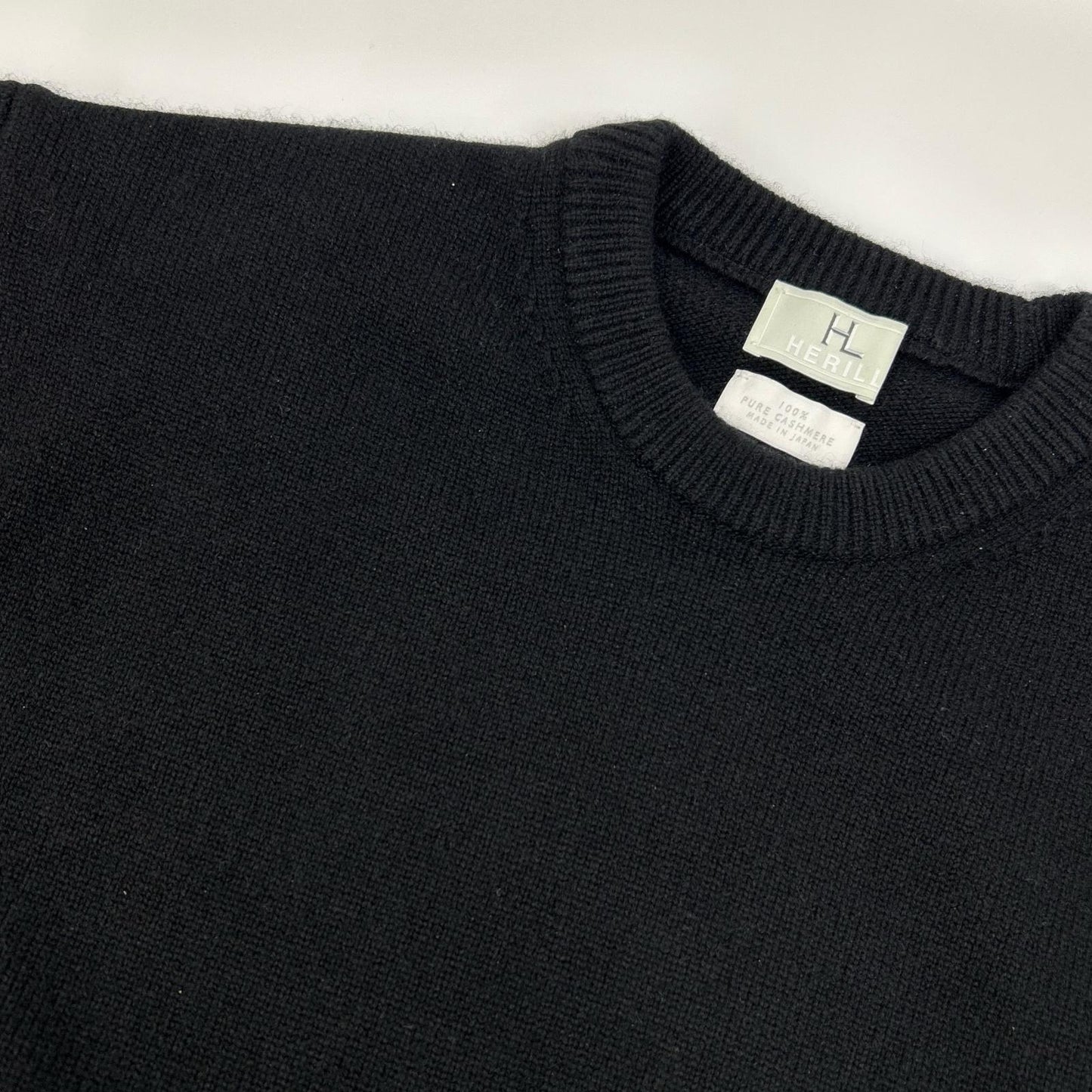 HERILL ヘリル 25AW 25-080-HL-8090-30 ブラック Golden Cash Twist Pullover トップス