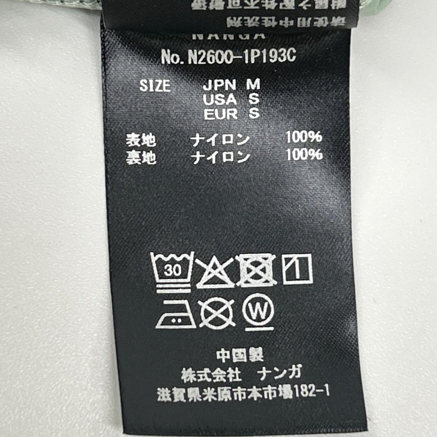 NANGA 南迦 【HOLI】N2600-1P193C 黑色 CHILLING JACKET 保暖夹克 上衣