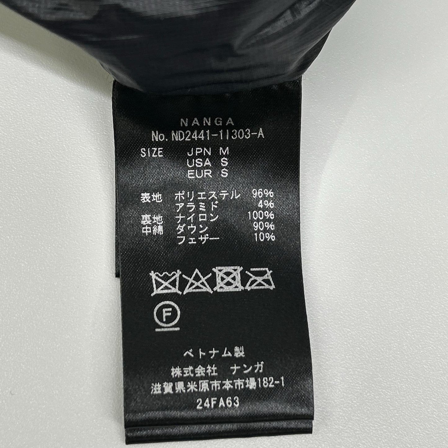 NANGA Nanga ND2441-1I303-A black HINOC RIPSTOP DOWN PANTS Hinoc ripstop down pants bottoms