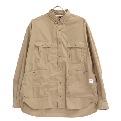 NANGA ナンガ NM2421-1H207-A ベージュ HINOC RIPSTOP CAMP SHIRT ヒノック リップストップ キャンプシャツ トップス