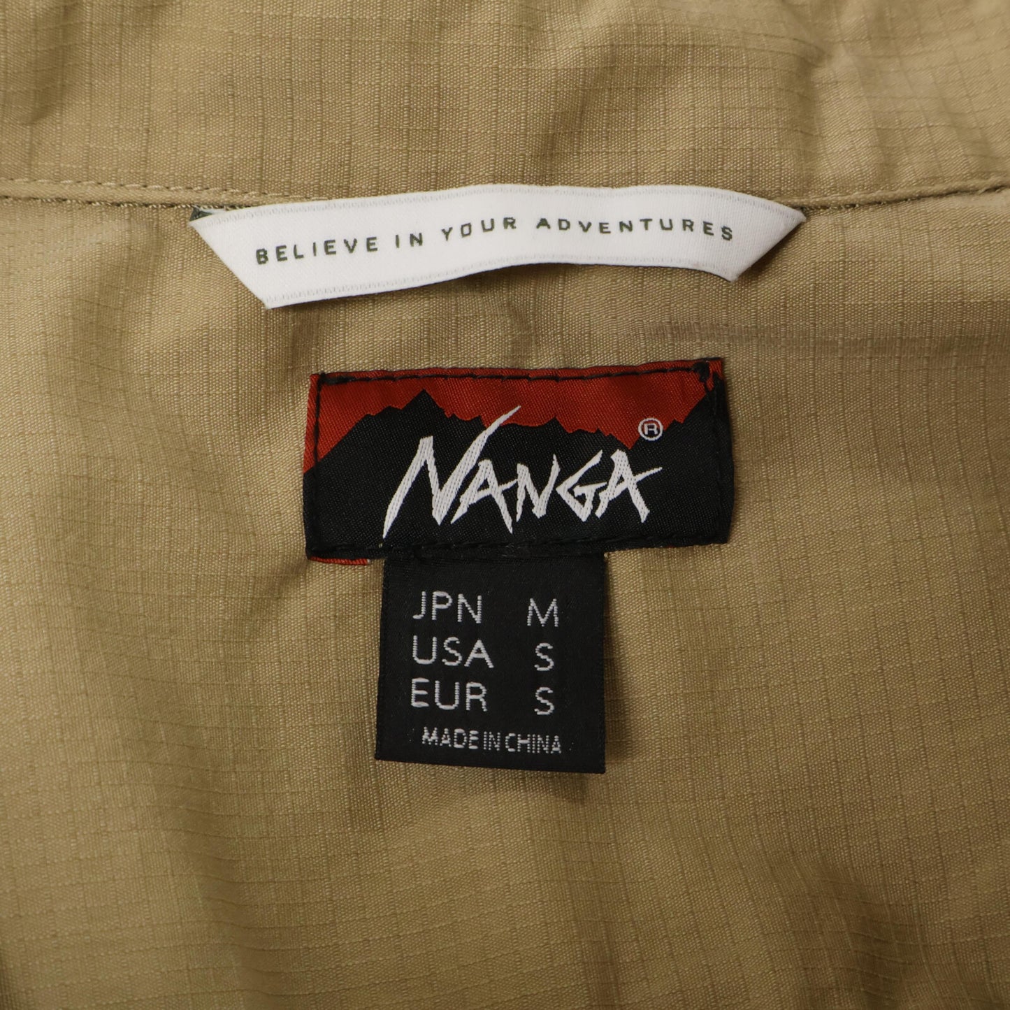 NANGA ナンガ NM2421-1H207-A ベージュ HINOC RIPSTOP CAMP SHIRT ヒノック リップストップ キャンプシャツ トップス