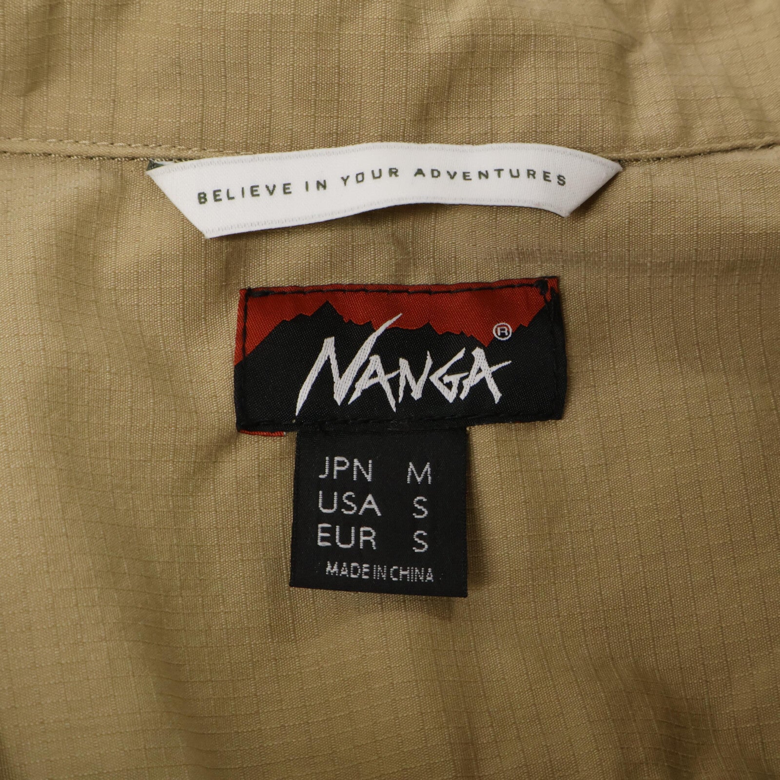 NANGA ナンガ NM2421-1H207-A ベージュ HINOC RIPSTOP CAMP SHIRT ヒノック リップストップ キャンプシャツ トップス