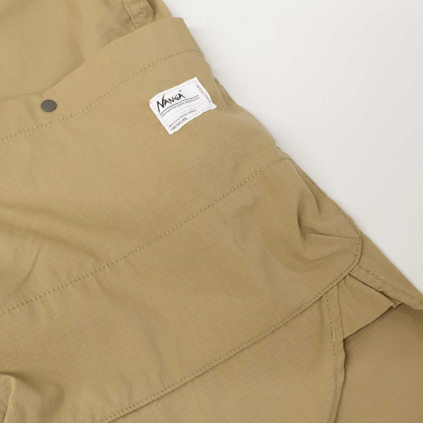 NANGA ナンガ NM2421-1H207-A ベージュ HINOC RIPSTOP CAMP SHIRT ヒノック リップストップ キャンプシャツ トップス