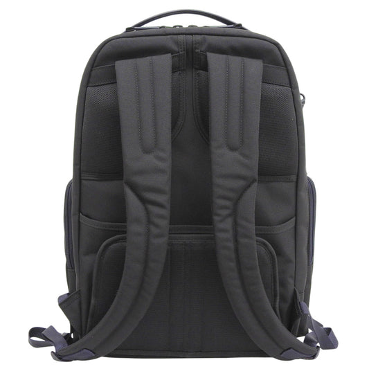 ZERO HALLIBURTON ゼロハリバートン 美品 ZERO ZLM Large Backpack ナイロン×カーフ リュック デイパック ブラック×ネイビー 81517 リュック バックパック
