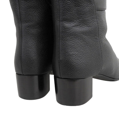 giuseppe zanotti ジュゼッペザノッティ 美品 ニーハイ ロングブーツ シューズ レディース レザー ブラック 39 シューズ