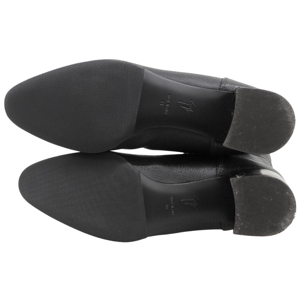 giuseppe zanotti ジュゼッペザノッティ 美品 ニーハイ ロングブーツ シューズ レディース レザー ブラック 39 シューズ
