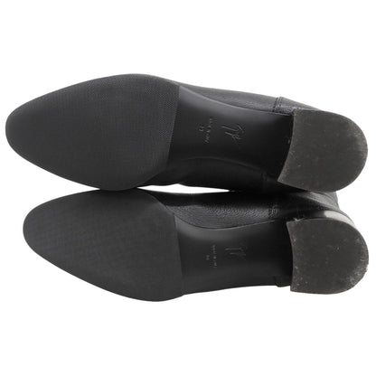 giuseppe zanotti ジュゼッペザノッティ 美品 ニーハイ ロングブーツ シューズ レディース レザー ブラック 39 シューズ