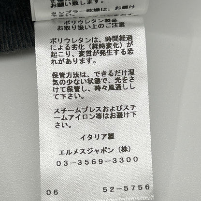HERMES 爱马仕 52-5756 炭灰色×黑色 棉质 落肩运动衫 套头衫