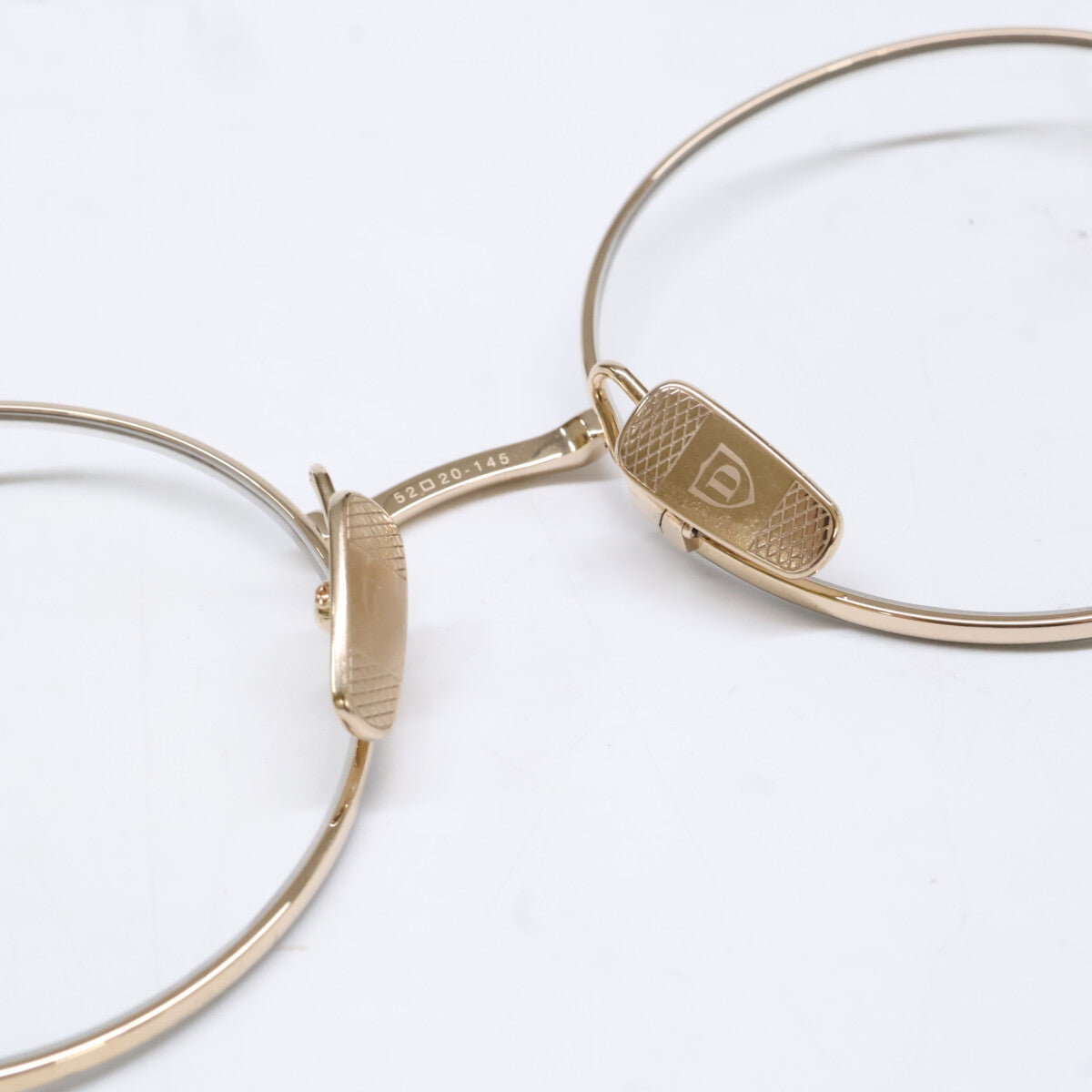 DITA ディータ 【美品】DTX506-52-03 BELIEVER BLK-GLD ラウンドシェイプ メガネフレーム 眼鏡
