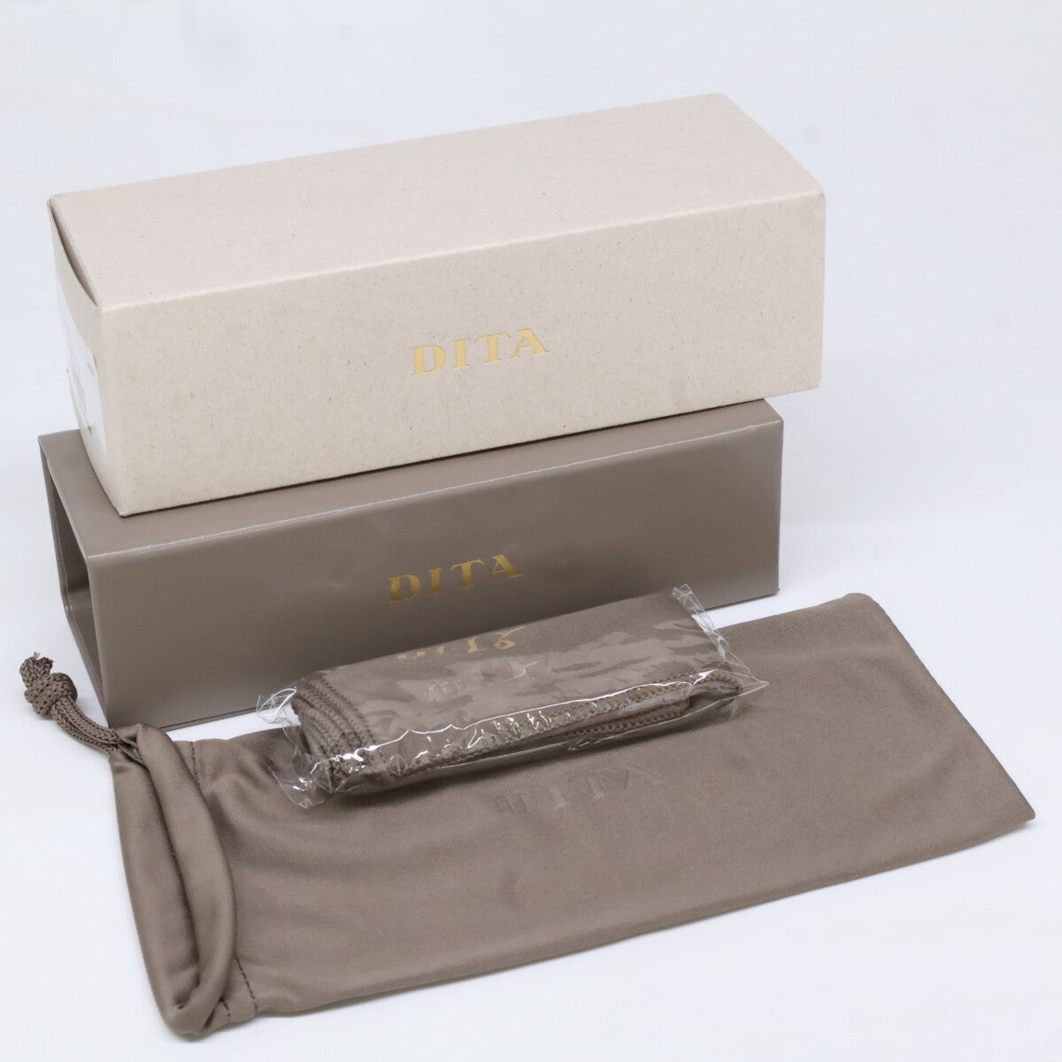 DITA ディータ 【美品】DTX506-52-03 BELIEVER BLK-GLD ラウンドシェイプ メガネフレーム 眼鏡