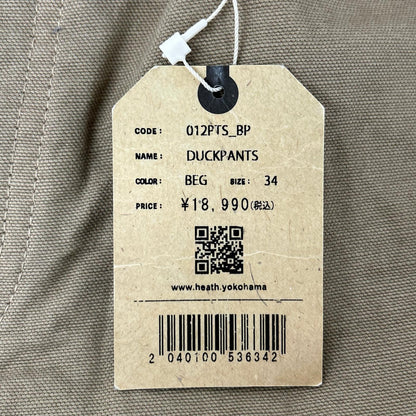 HEALTH ヘルス 012PTS_BP カーキ DUCKPANTS デニムパンツ ボトムス
