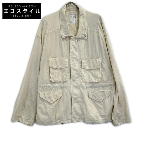ANCELLM ANC-JK74-B White AGING FIELD JACKET/Field Jacket 26SS