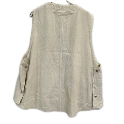 ANCELLM アンセルム 26SS ANC-JK82 白色 油漆泼溅 C/R DUCK UTILITY VEST 背心