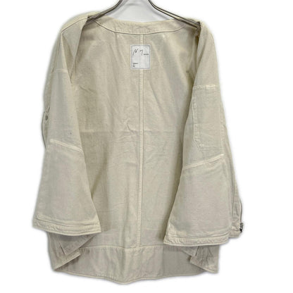 ANCELLM アンセルム 26SS ANC-JK82 白色 油漆泼溅 C/R DUCK UTILITY VEST 背心