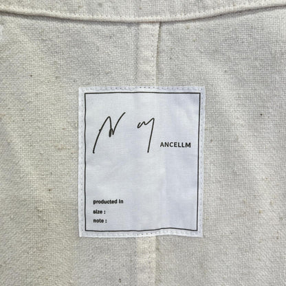 ANCELLM アンセルム 26SS ANC-JK82 白色 油漆泼溅 C/R DUCK UTILITY VEST 背心