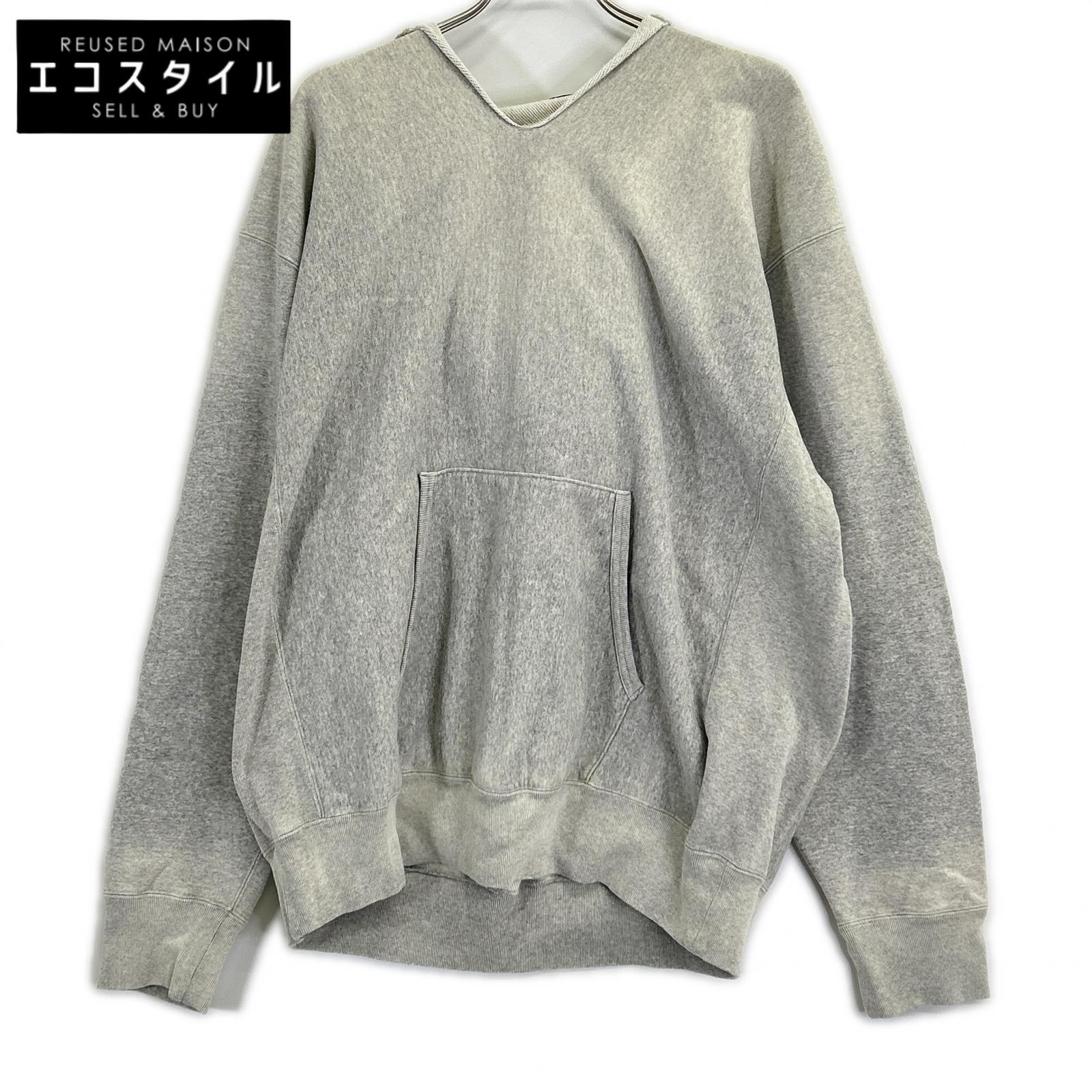 YLEVE YLEVE 灰色 ORGANIC COTTON SUN FADED SWEAT HOODIE/日晒褪色连帽卫衣 上衣