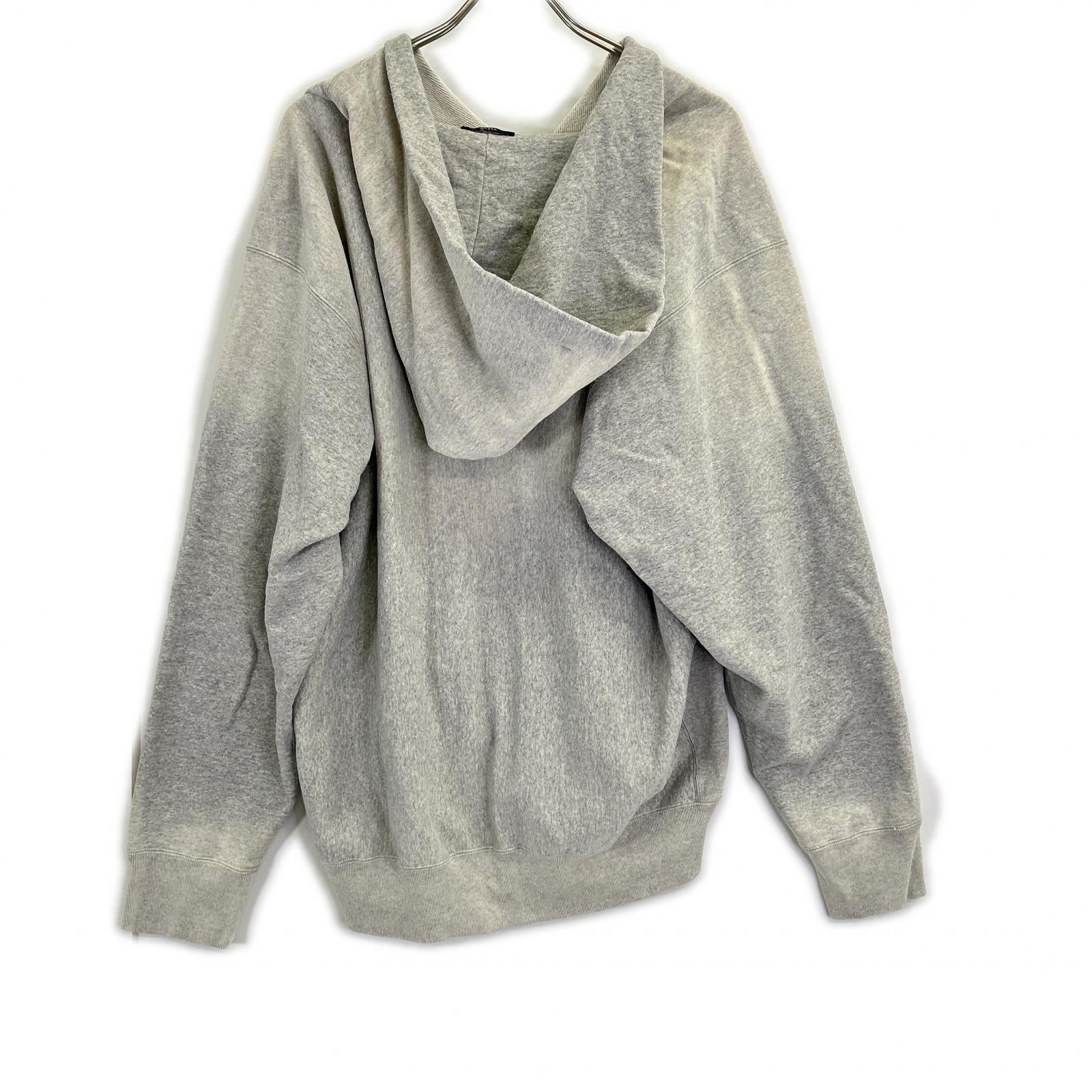 YLEVE イレーヴ グレー ORGANIC COTTON SUN FADED SWEAT HOODIE/サン