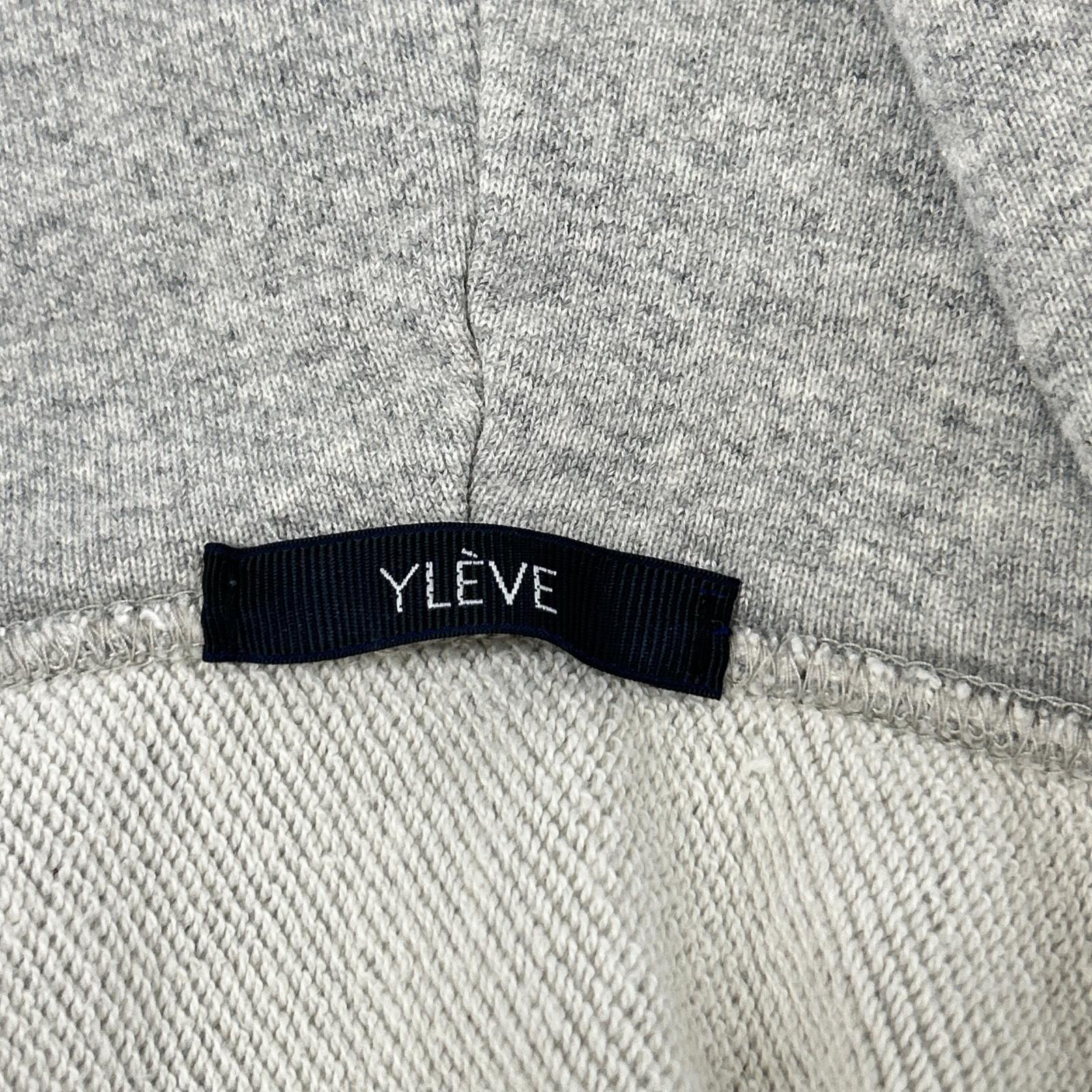 YLEVE イレーヴ グレー ORGANIC COTTON SUN FADED SWEAT HOODIE/サン