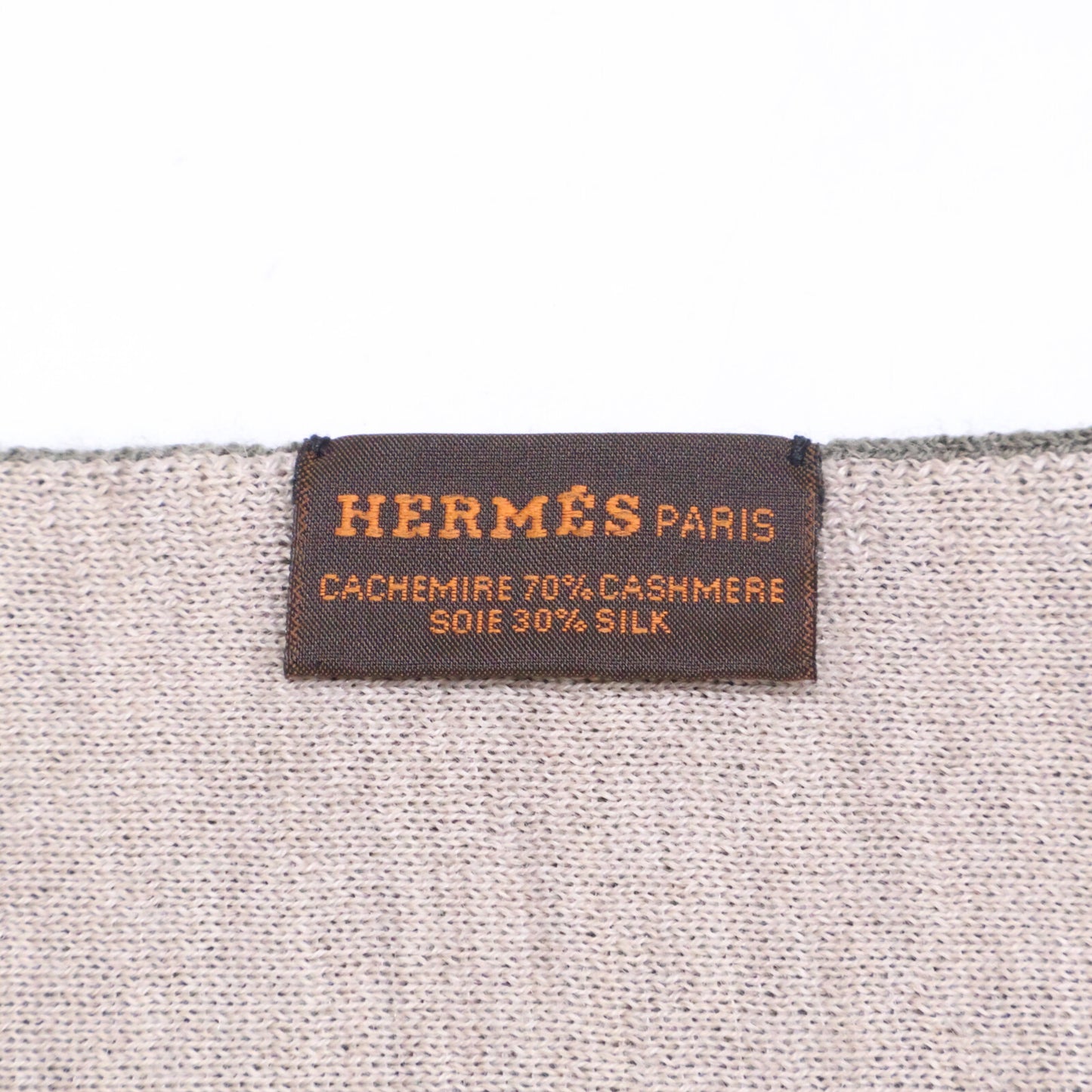 HERMES 爱马仕 【美品】ALE RETOUR 羊绒/丝绸 H标志 双面围巾