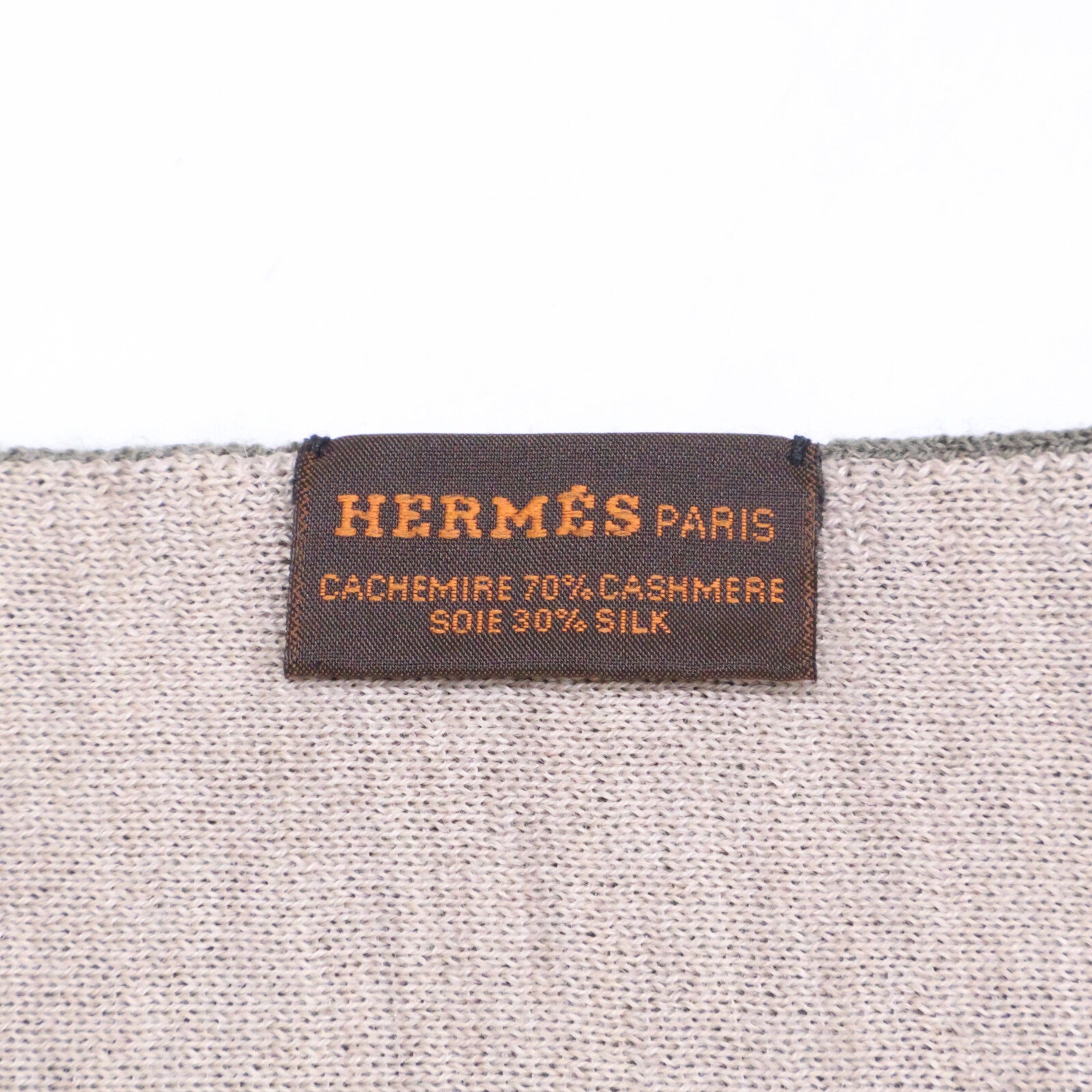 HERMES 爱马仕 【美品】ALE RETOUR 羊绒/丝绸 H标志 双面围巾