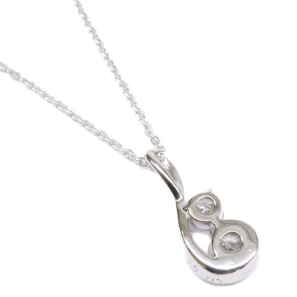 FOREVERMARK フォーエバーマーク 仕上げ済み Pt900 x Pt850 Two D collection V2 ダイヤモンド 0.23ct/0.14ct ネックレス