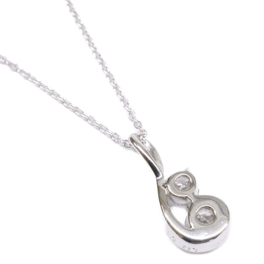 FOREVERMARK フォーエバーマーク 仕上げ済み Pt900 x Pt850 Two D collection V2 ダイヤモンド 0.23ct/0.14ct ネックレス