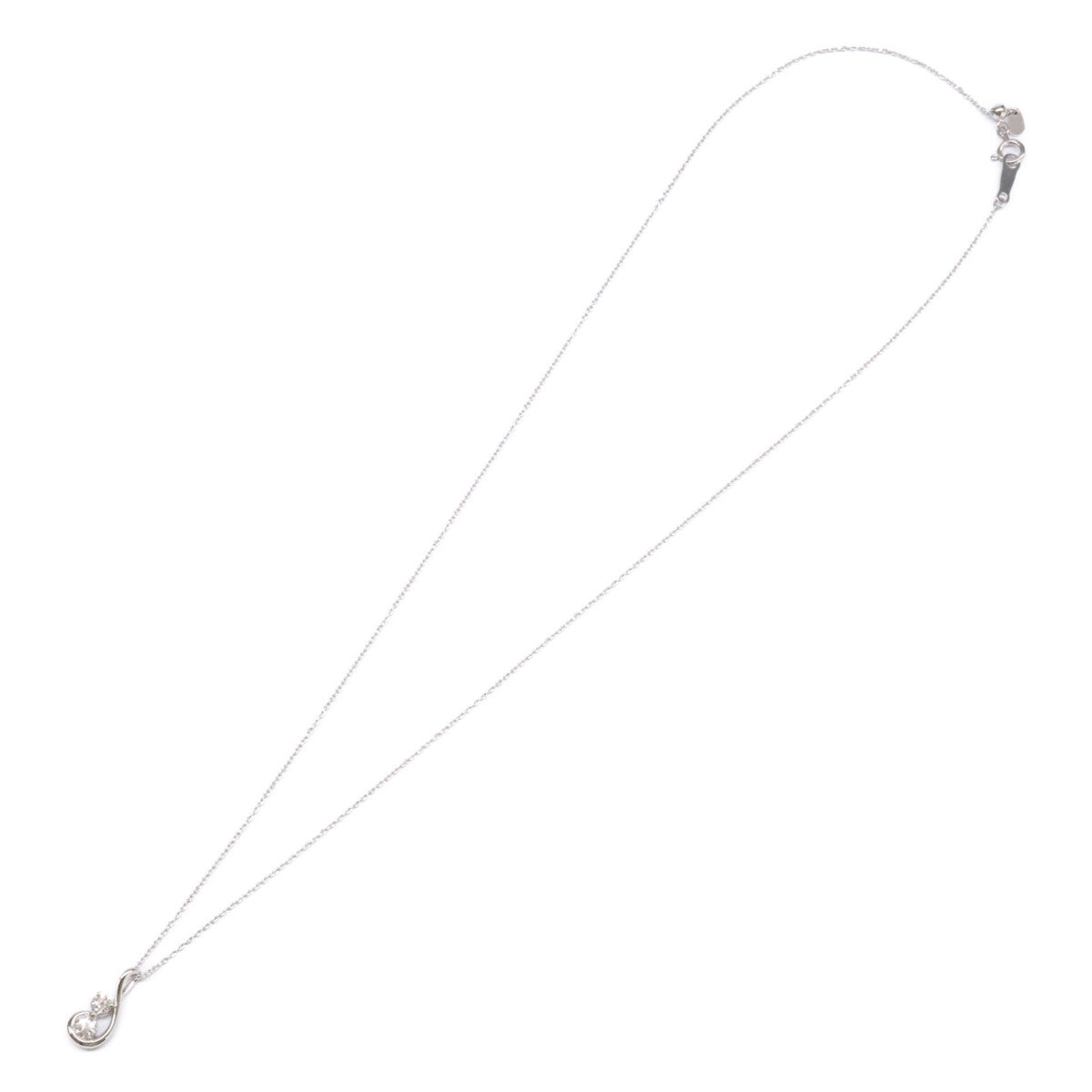 FOREVERMARK フォーエバーマーク 仕上げ済み Pt900 x Pt850 Two D collection V2 ダイヤモンド 0.23ct/0.14ct ネックレス