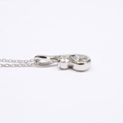 FOREVERMARK フォーエバーマーク 仕上げ済み Pt900 x Pt850 Two D collection V2 ダイヤモンド 0.23ct/0.14ct ネックレス