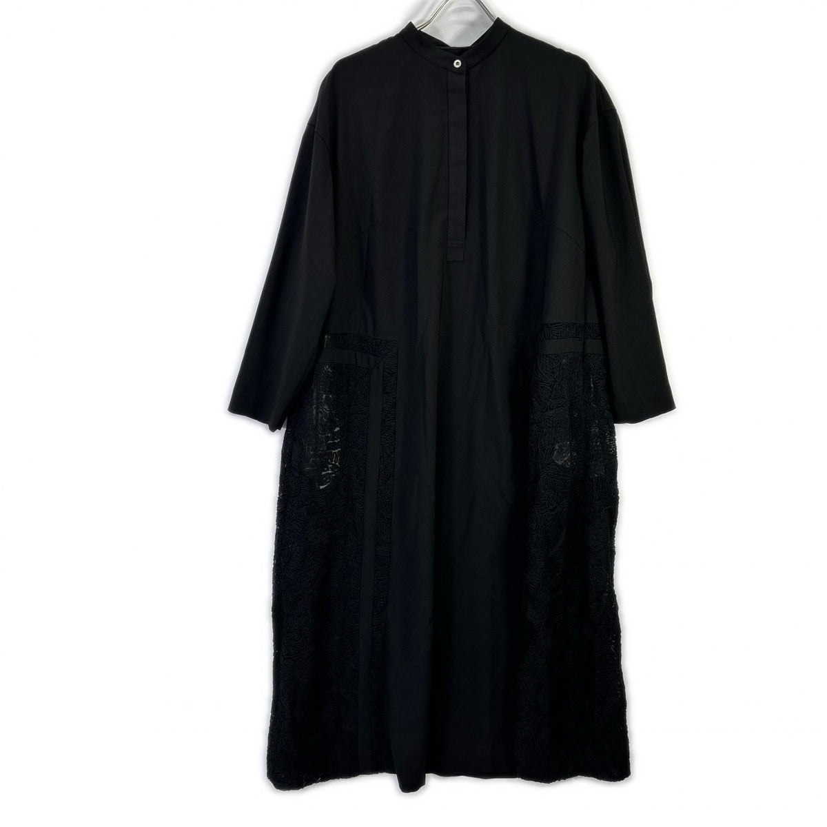 ADORE 25AW 531-6140006 Black Polyester Lace Design Cord Embroidery Dress