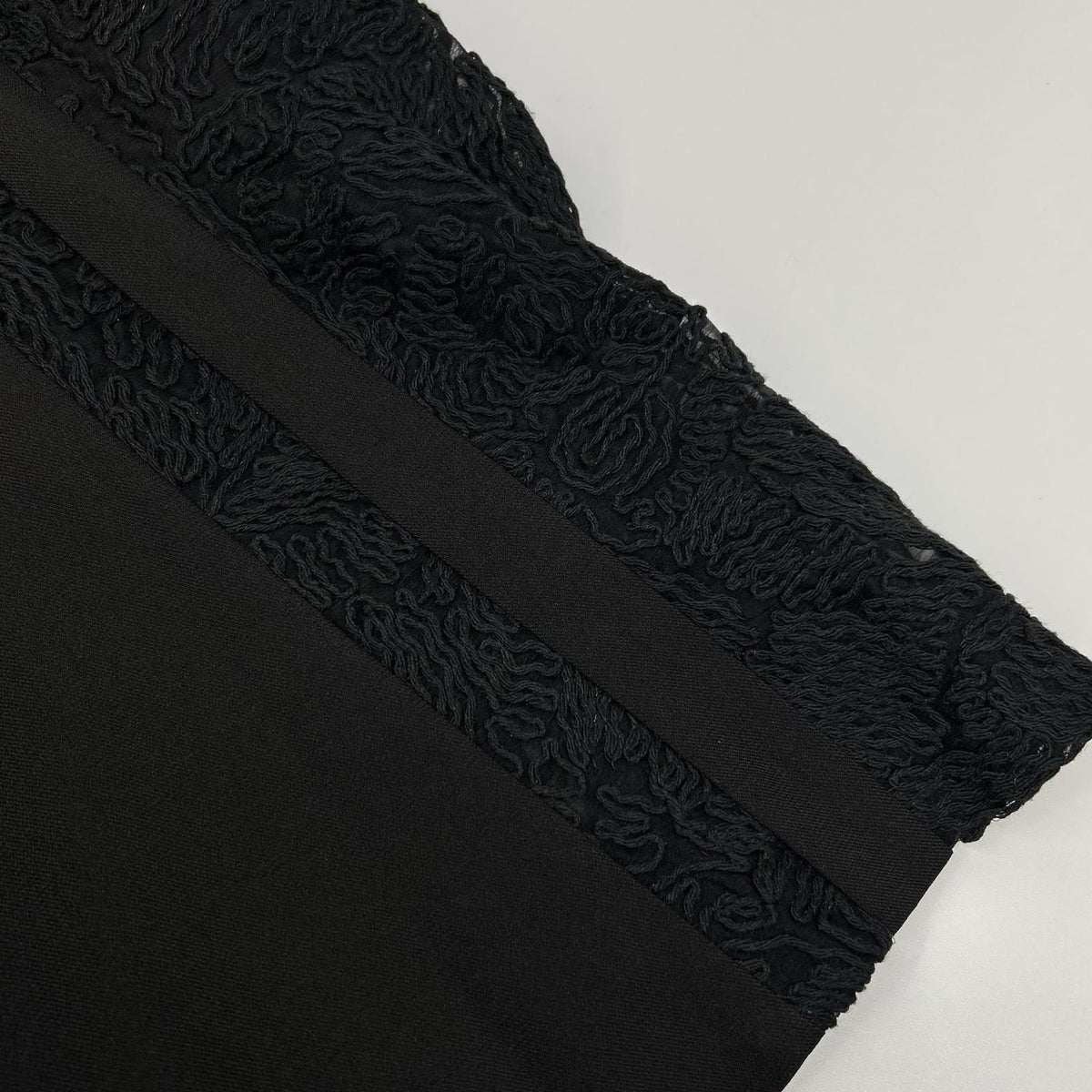 ADORE 25AW 531-6140006 Black Polyester Lace Design Cord Embroidery Dress