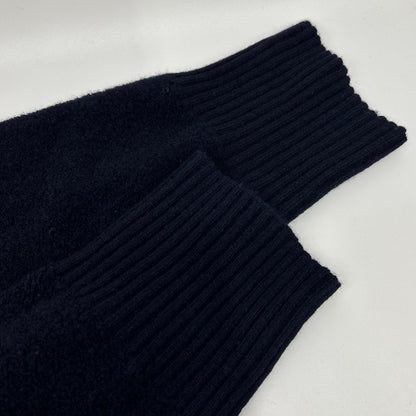 ADORE アドーア 24AW 531-4270004 ネイビー ウール サイドスリット パイルニットプルオーバー トップス