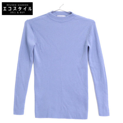 GALERIE VIE ギャルリーヴィー 24AW 23024402107 ライトブルー プルミエールウールリブ ビルドネックプルオーバー トップス