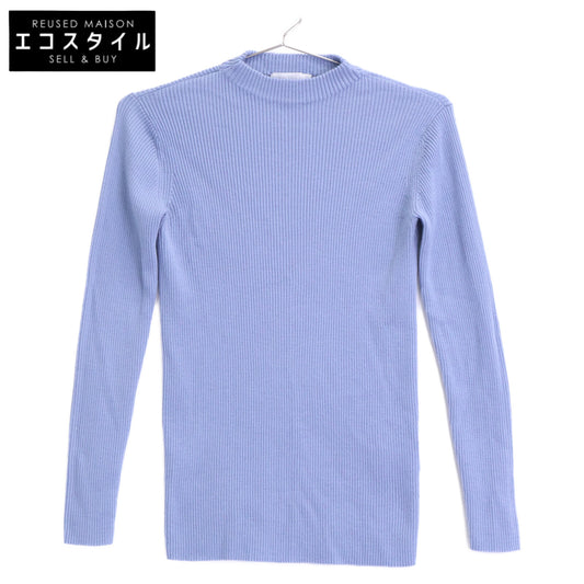 GALERIE VIE ギャルリーヴィー 24AW 23024402107 ライトブルー プルミエールウールリブ ビルドネックプルオーバー トップス