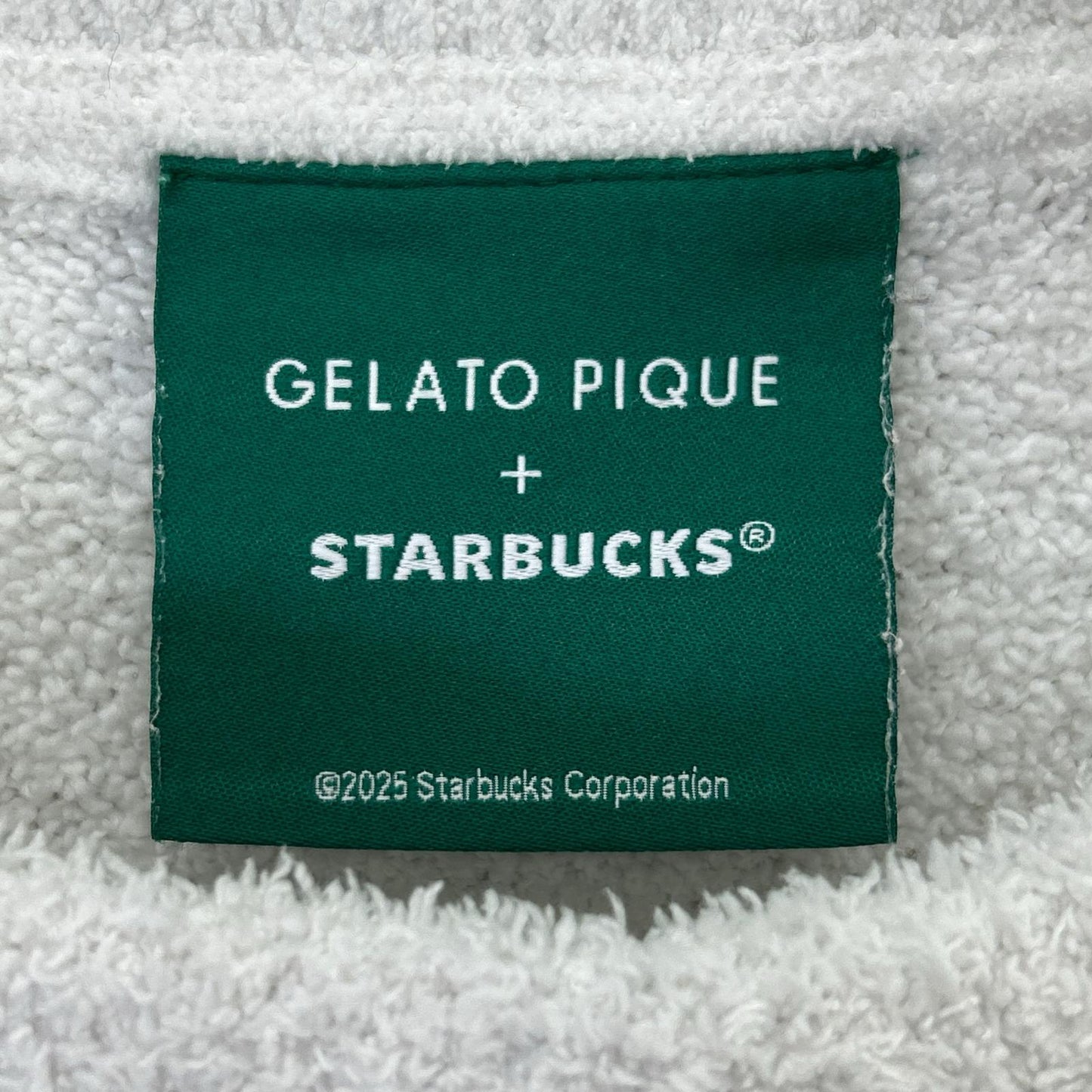 gelato pique x STARBUCKS PWNT254131 象牙白 柔软熊提花套头衫/家居服上衣