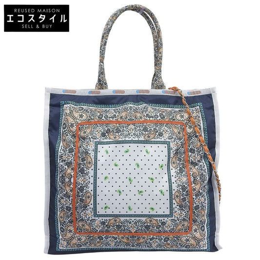 LeSportsac レスポートサック 美品 サンリットガーデンバンダナ ポリエステル LG CHAIN TOTE/スクエア 2WAYチェーントート 2016LE14 トートバッグ