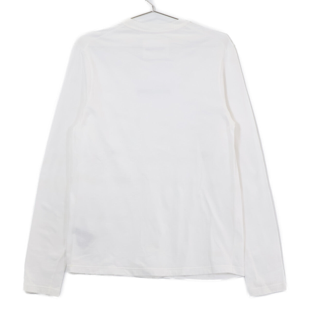 JIL SANDER+ ジルサンダープラス J40GC0117 ホワイト×ブラック コットン ロゴプリント ロングスリーブカットソー トップス