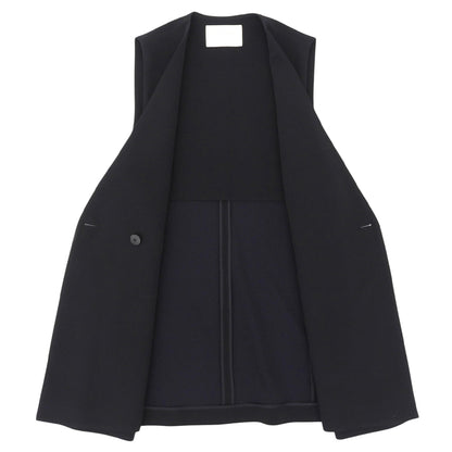 BALLSEY ボールジー 美品 トリアセテート混 ダブルブレスト ロングジレ ベスト レディース ネイビー 36 11-02-22-07133 ベスト